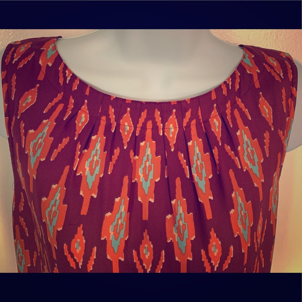 Santa Fe style printed dress